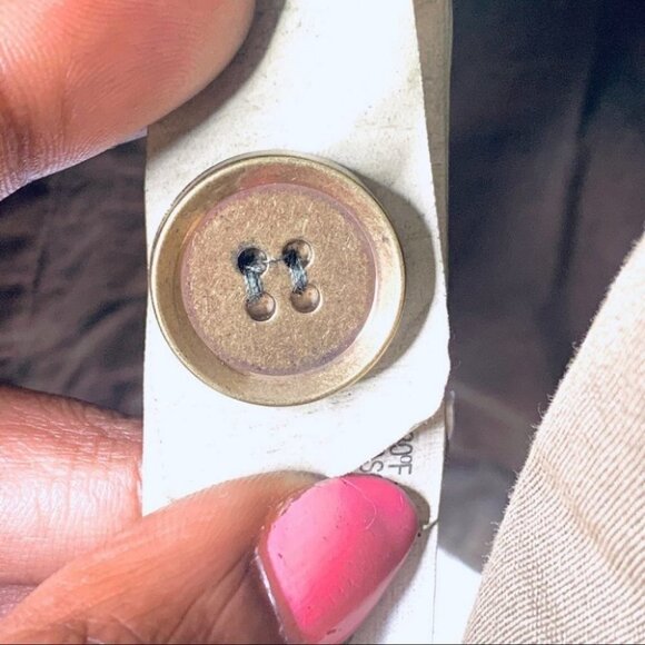 ZARA green fitted utility jacket spring khaki jacket women size  medium - Picture 10 of 16